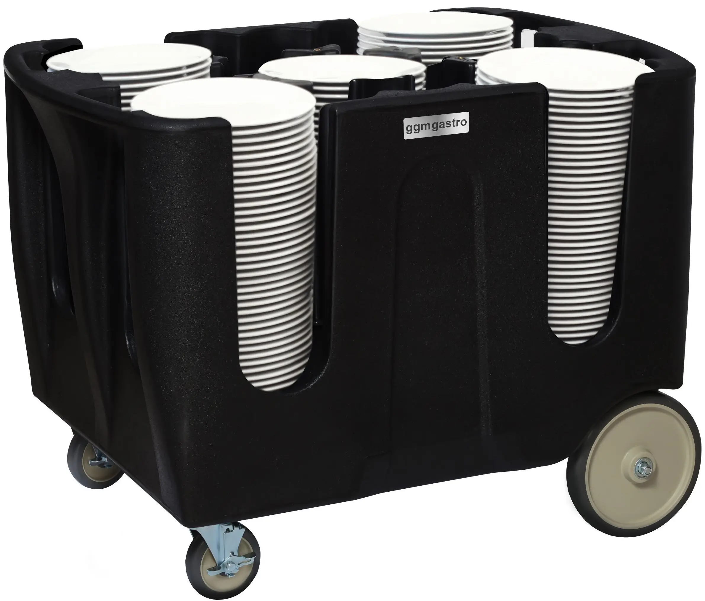 Тележка для транспортировки тарелок GGM Gastro TSRU6 (Black) - 2