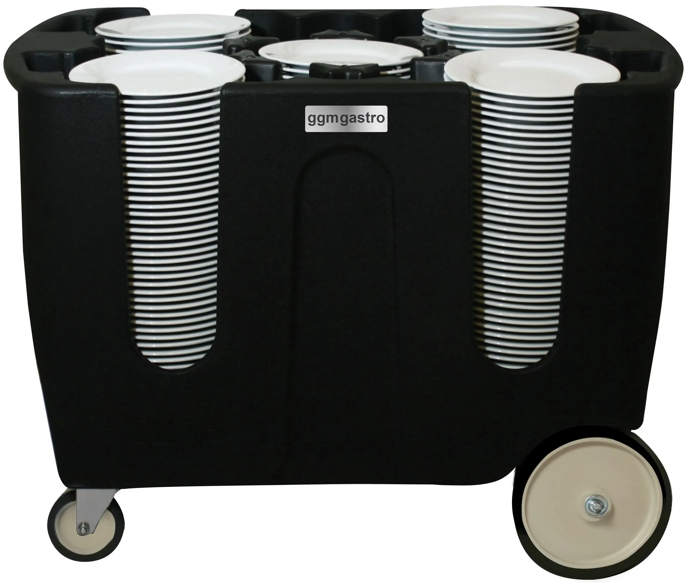 Тележка для транспортировки тарелок GGM Gastro TSRU6 (Black) - 3