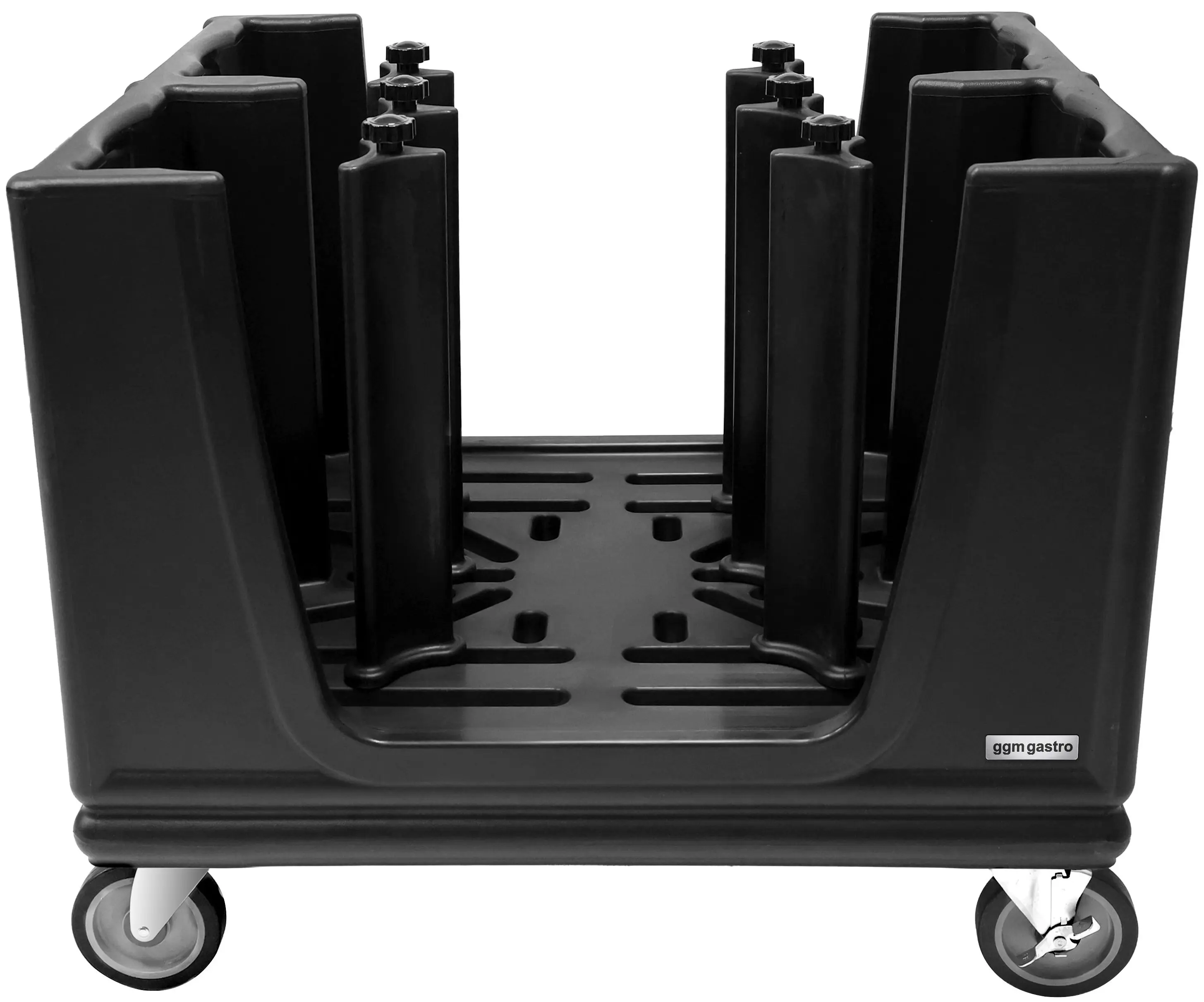 Тележка для транспортировки тарелок GGM Gastro TSU400 (Black) - 2