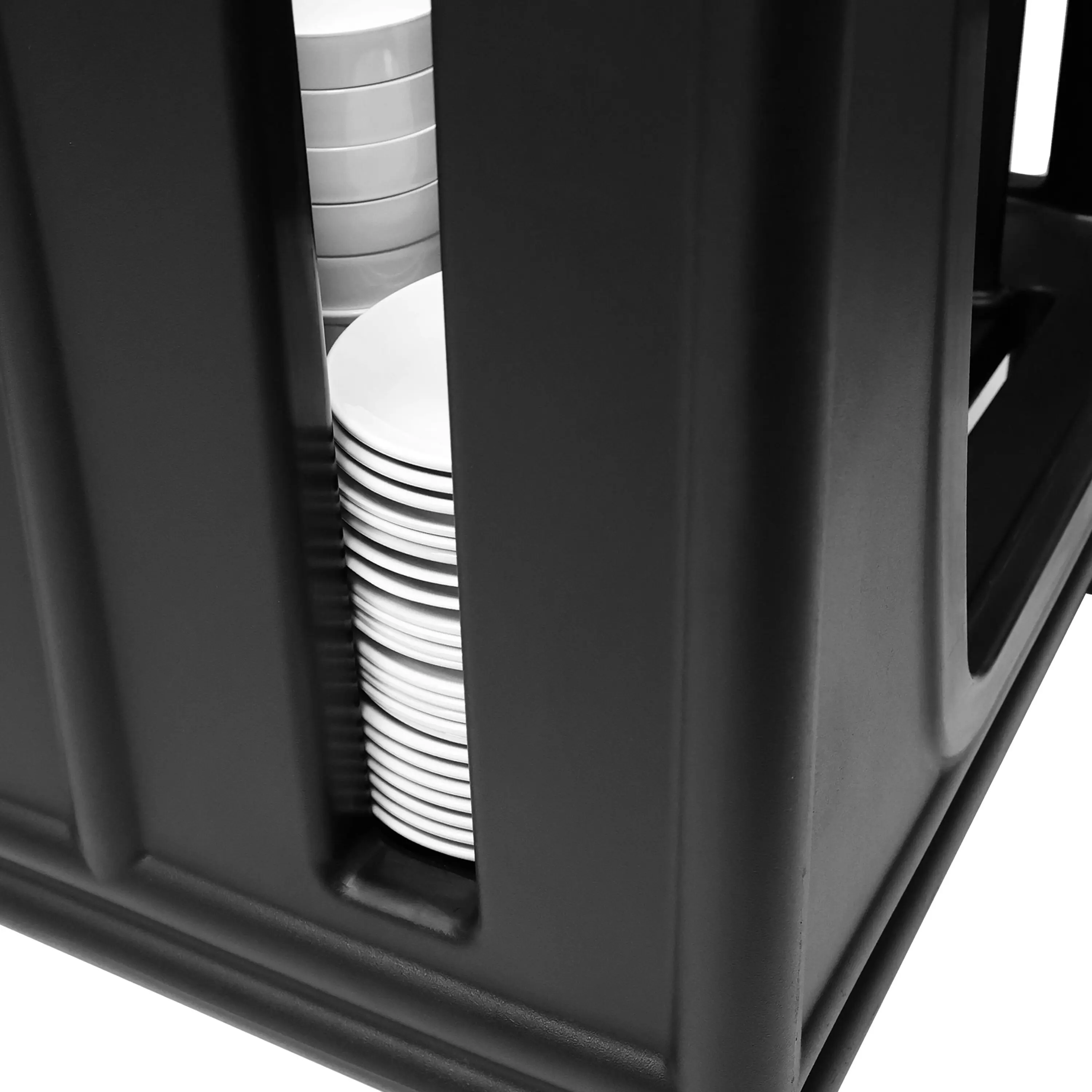 Тележка для транспортировки тарелок GGM Gastro TSU400 (Black) - 6