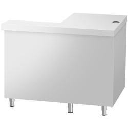 Угловой кассовый прилавок GGM Gastro Kopenhagen BVI800-KR-N (Inox) Thumb