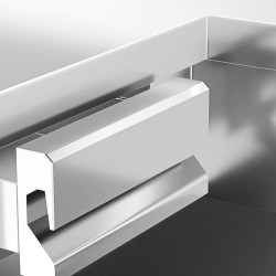 Угловой кассовый прилавок GGM Gastro Kopenhagen BVI800-KR-N (Inox) Thumb