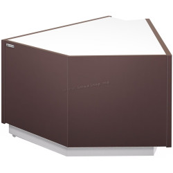 Угловой кассовый прилавок GGM Gastro Riga KAI45A-M (Brown)