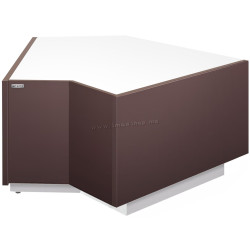 Угловой кассовый прилавок GGM Gastro Riga KAI45I-M (Brown)
