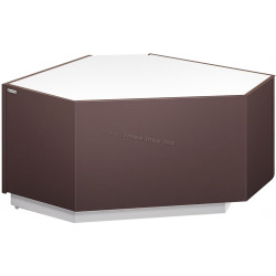 Угловой кассовый прилавок GGM Gastro Riga KAI90A-M (Brown)