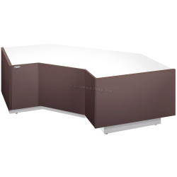 Угловой кассовый прилавок GGM Gastro Riga KAI90I-M (Brown)