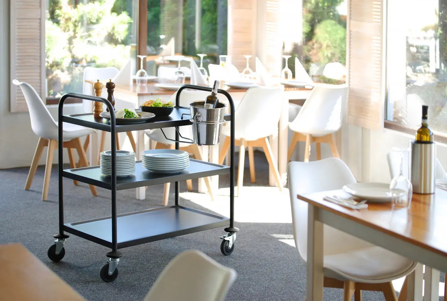 Сервировочная тележка Hendi 811320 (Black)