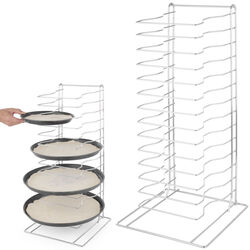 Стеллаж для противней пиццы Hendi 810361 (Silver) Thumb