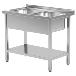Masa cu chiuveta Hendi Kitchen Line 812969 (Inox)
