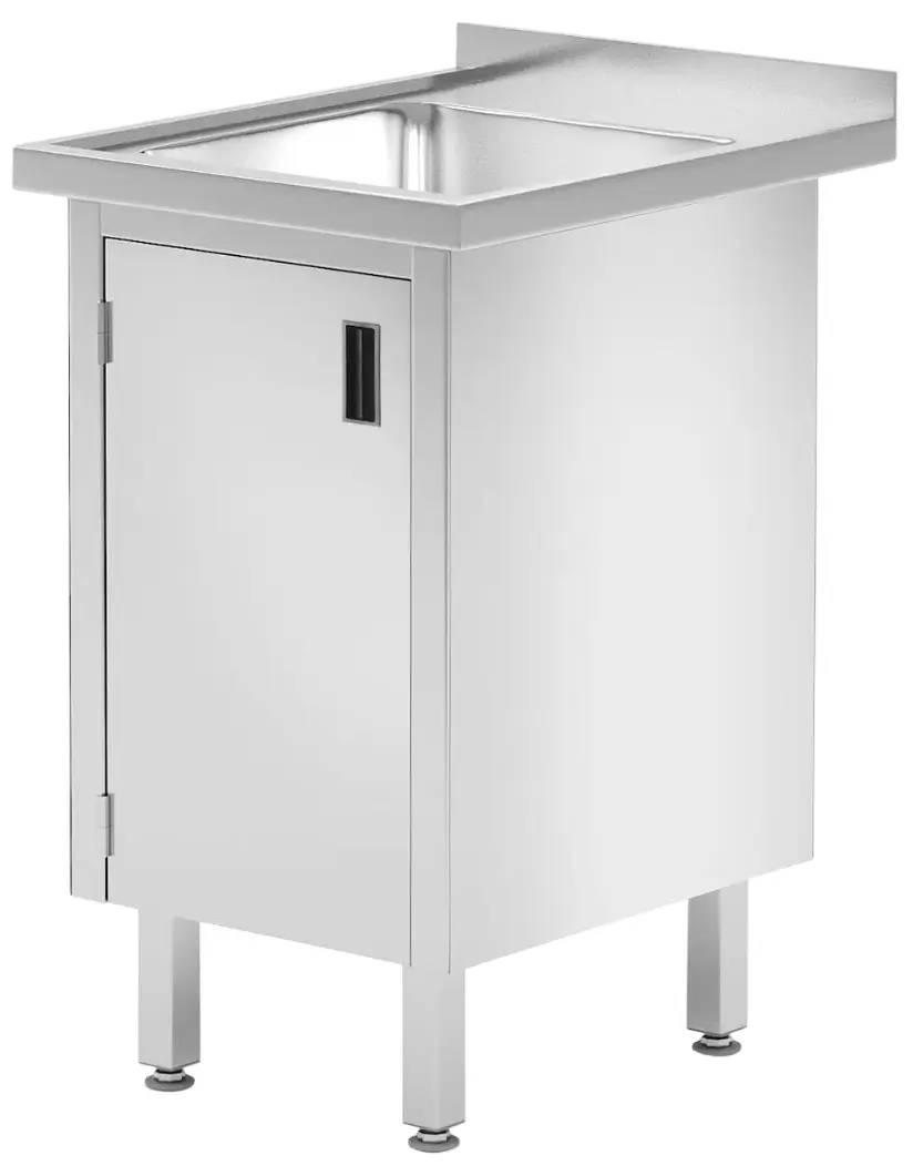 Стол с мойкой и шкафом Hendi Profi Line 813492 (Inox)