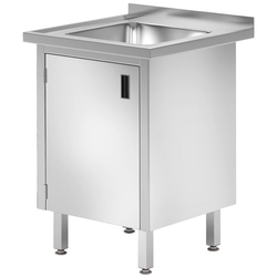Стол с мойкой и шкафом Hendi Profi Line 813522 (Inox)