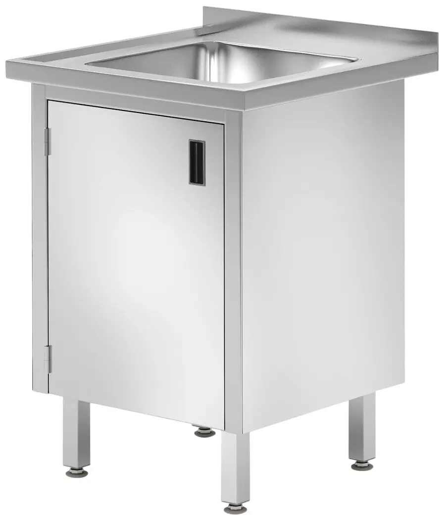 Стол с мойкой и шкафом Hendi Profi Line 813522 (Inox)