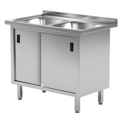 Masa cu chiuveta si dulap Hendi Profi Line 813690 (Inox)