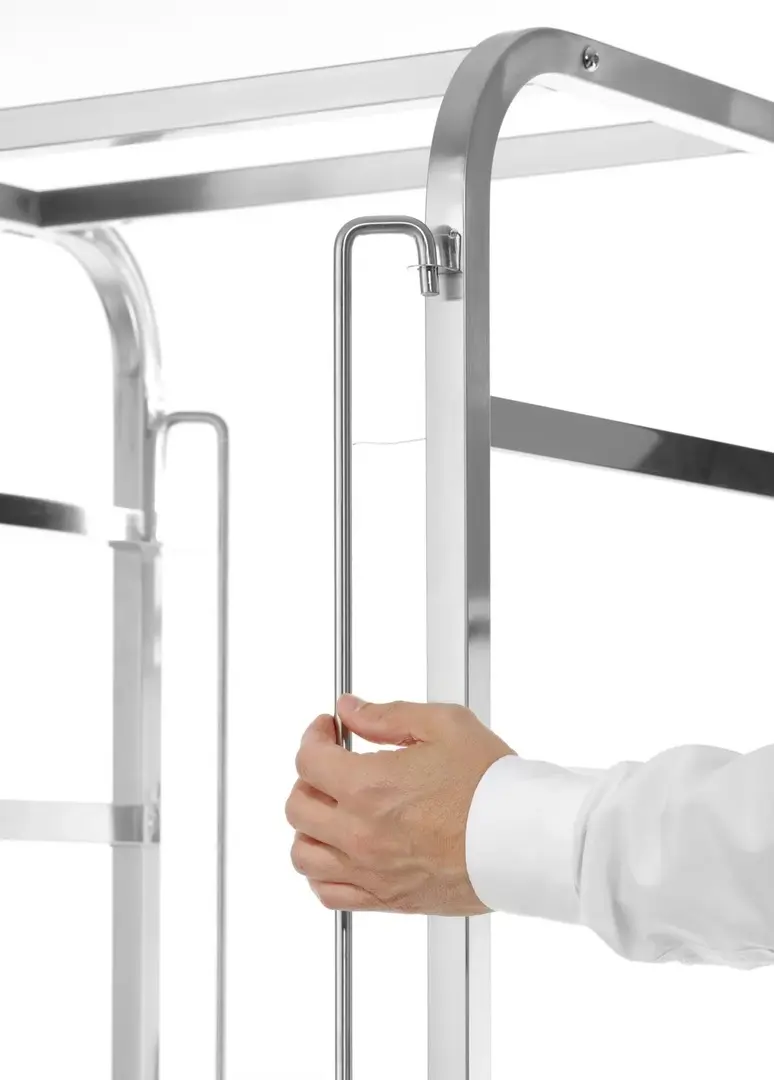 Тележка для перевозки корзин посудомоечных машин Hendi 810583 (Inox) - 5