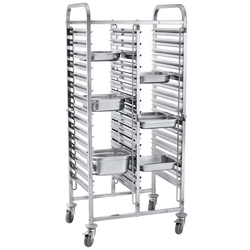 Carucior pentru tave Hendi 810576 (Inox)