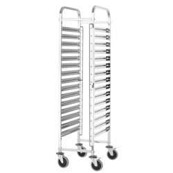Carucior pentru transportul recipientelor Hendi Kitchen Line 813270 (Silver)