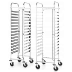 Carucior pentru transportul recipientelor Hendi Kitchen Line 813287 (Silver) Thumb