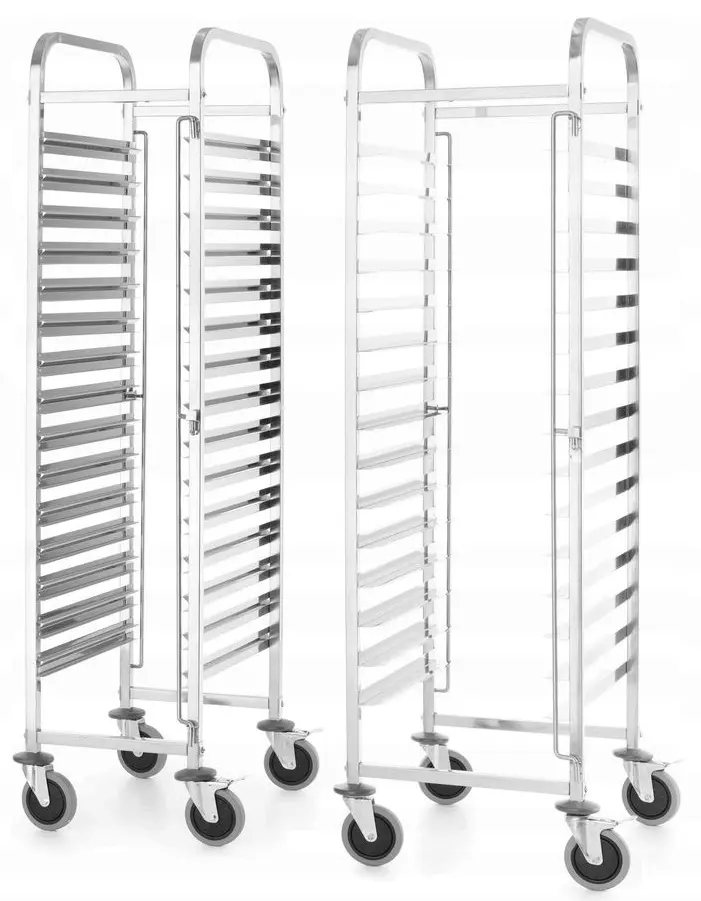 Carucior pentru transportul recipientelor Hendi Kitchen Line 813287 (Silver)