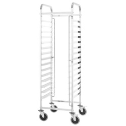 Carucior pentru transportul recipientelor Hendi Kitchen Line 813287 (Silver)