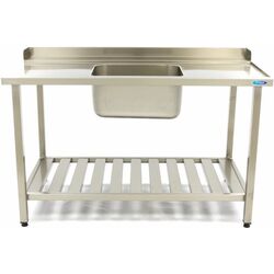 Masa de intrare pentru masina de spalat vase Maxima 09201031 1200x750mm Right (Inox)