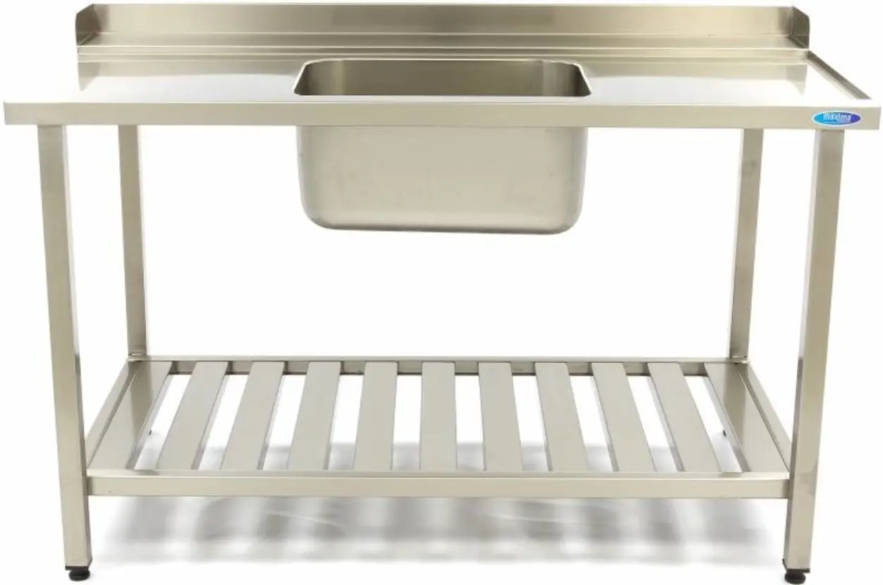 Входной стол для посудомоечной машины Maxima 09201031 1200x750mm Right (Inox)