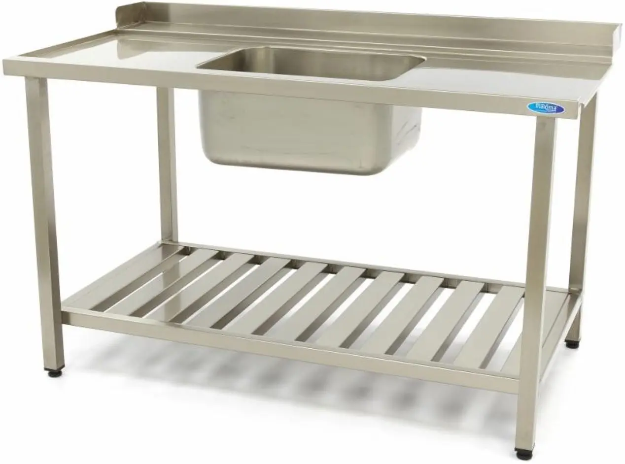 Входной стол для посудомоечной машины Maxima 09201034 1200x750mm Left (Inox)