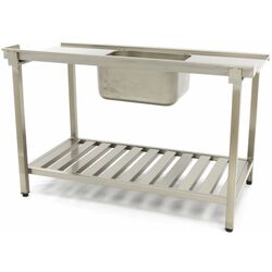 Входной стол для посудомоечной машины Maxima 09201034 1200x750mm Left (Inox) Thumb