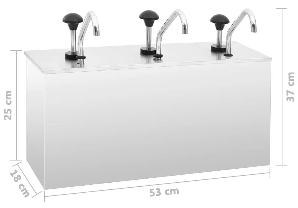 Dozator de sos VidaXL 51234 (Inox)