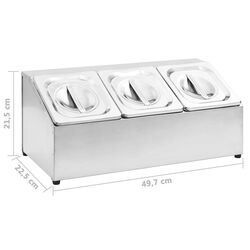 Гастроемкость VidaXL 51220 (Inox) Thumb