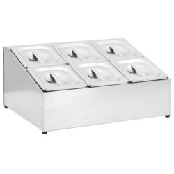 Container gastronom VidaXL 51224 (Inox)