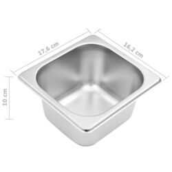 Container gastronom VidaXL 51224 (Inox) Thumb