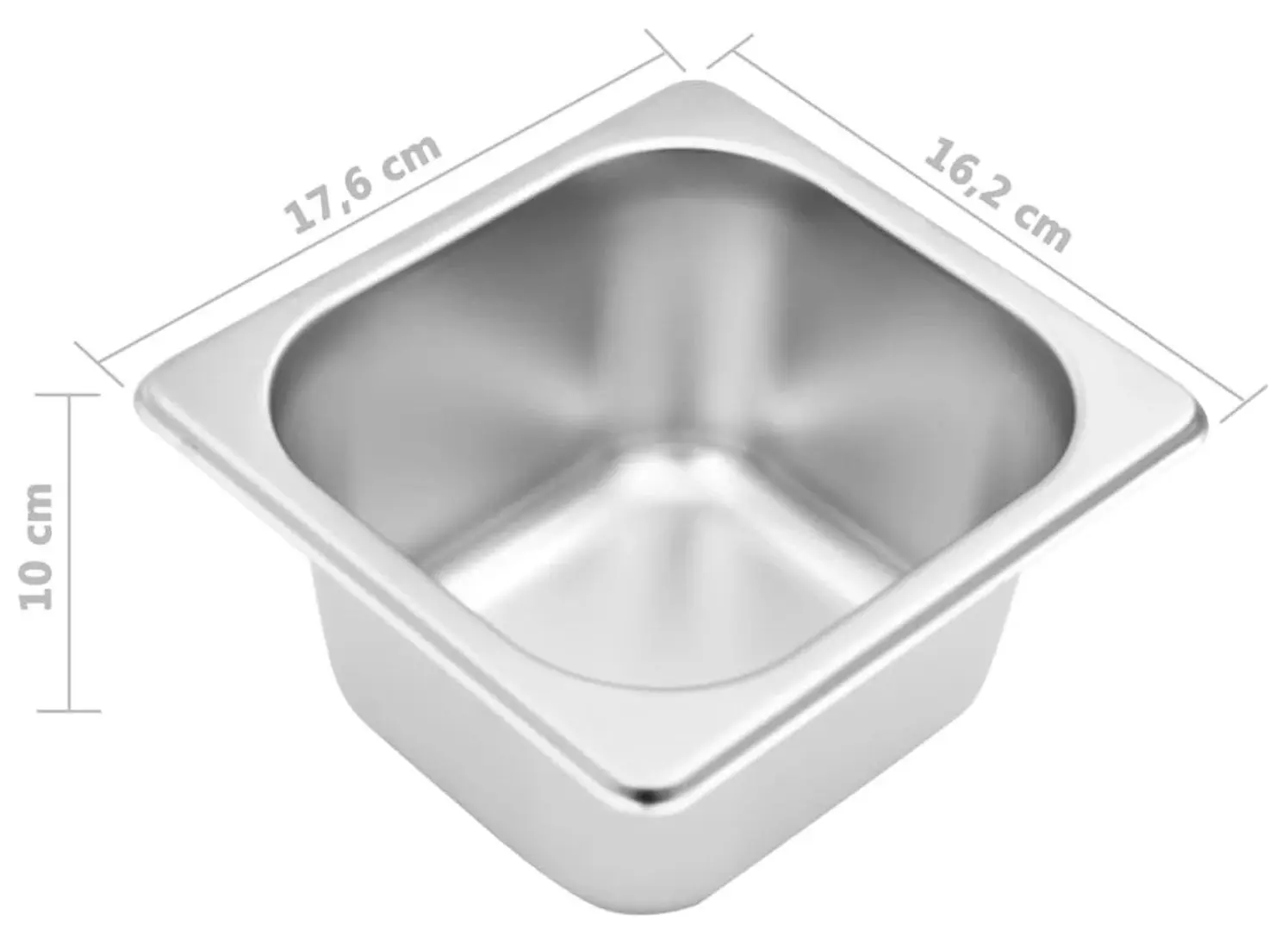 Container gastronom VidaXL 51224 (Inox)