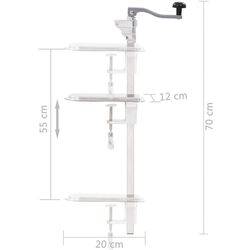 Deschizator de conserve VidaXL 50958 (Inox) Thumb