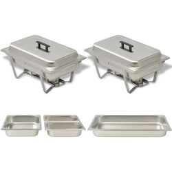 Набор гастроемкостей для подогрева пищи VidaXL 50528 (Inox)