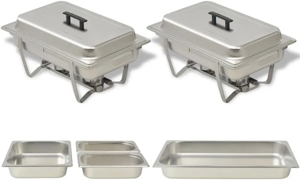 Набор гастроемкостей для подогрева пищи VidaXL 50528 (Inox)