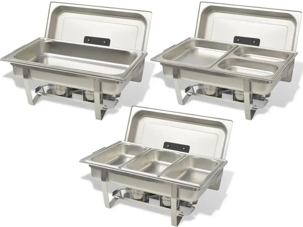 Набор гастроемкостей для подогрева пищи VidaXL 50529 (Inox)