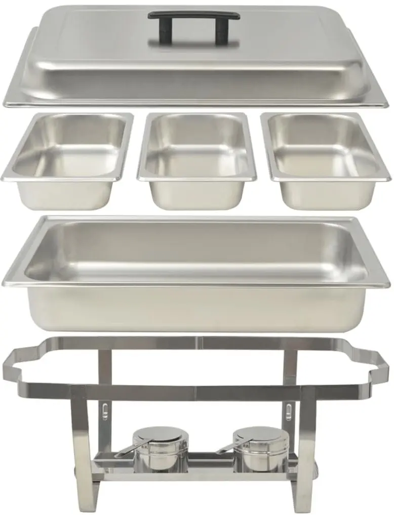 Набор гастроемкостей для подогрева пищи VidaXL 50529 (Inox)