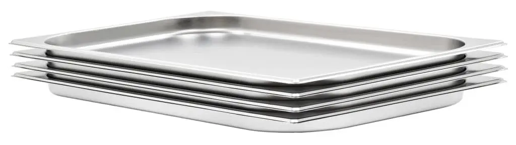 Set de recipiente gastronorm VidaXL 50878 1/1 4pcs (Silver)