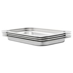 Set de recipiente gastronorm VidaXL 50879 1/1 4pcs (Silver)