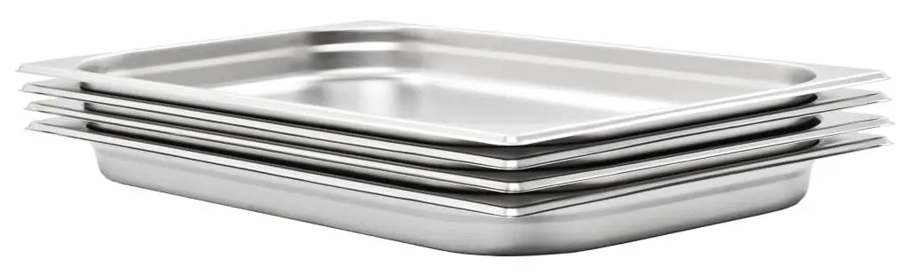 Set de recipiente gastronorm VidaXL 50879 1/1 4pcs (Silver)