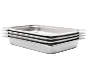 Set de recipiente gastronorm VidaXL 50880 1/1 4pcs (Silver)