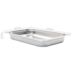 Набор гастроемкостей VidaXL 50880 1/1 4pcs (Silver) Thumb