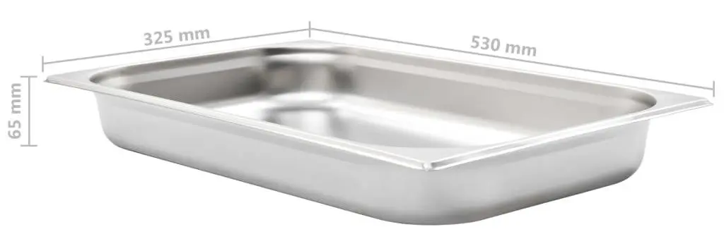 Набор гастроемкостей VidaXL 50880 1/1 4pcs (Silver)