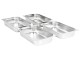 Set de recipiente gastronorm VidaXL 50881 1/1 4pcs (Silver)