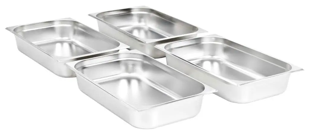 Set de recipiente gastronorm VidaXL 50881 1/1 4pcs (Silver) - 2