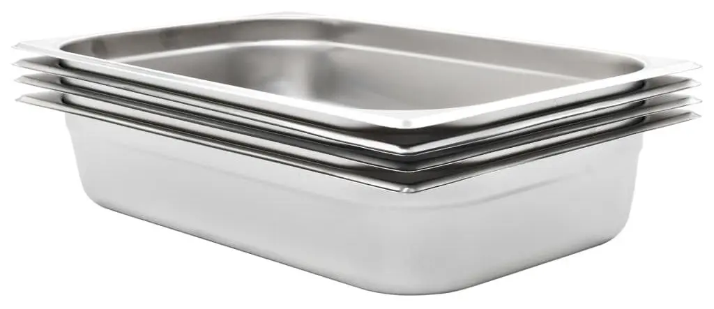 Set de recipiente gastronorm VidaXL 50881 1/1 4pcs (Silver)