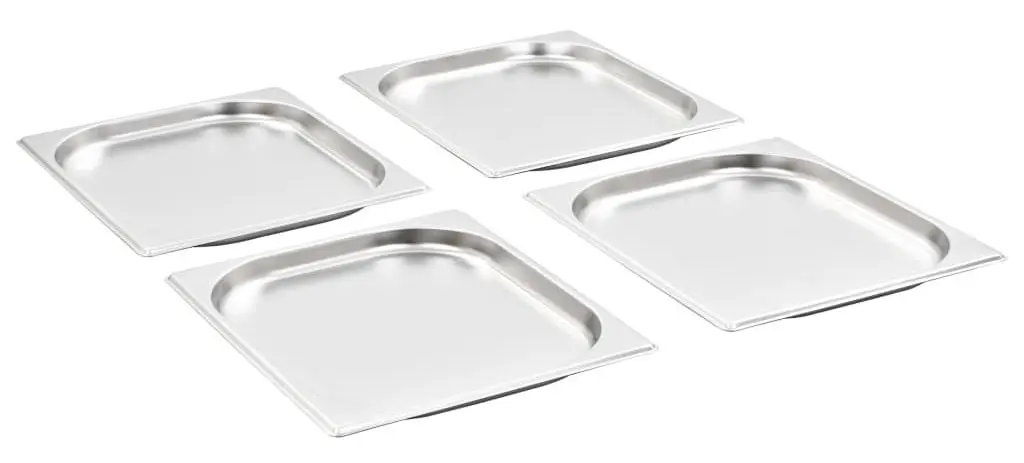 Set de recipiente gastronorm VidaXL 50885 1/2 8pcs (Silver) - 2