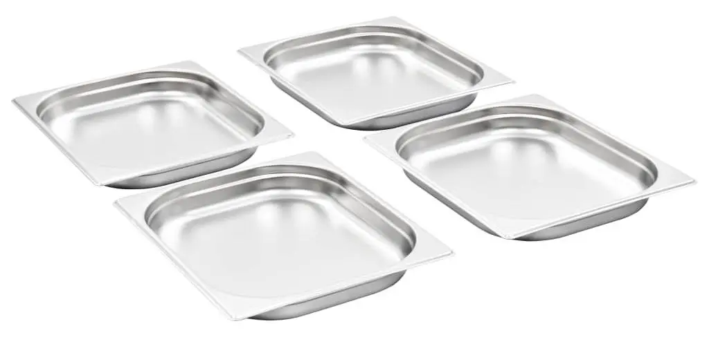 Set de recipiente gastronorm VidaXL 50886 1/2 8pcs (Silver) - 2