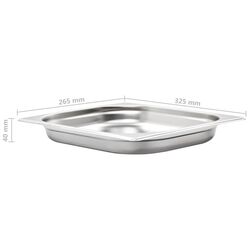 Set de recipiente gastronorm VidaXL 50886 1/2 8pcs (Silver) Thumb