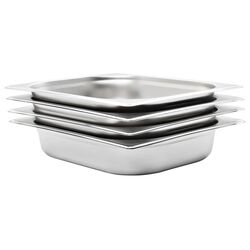 Set de recipiente gastronorm VidaXL 50887 1/2 4pcs (Silver)
